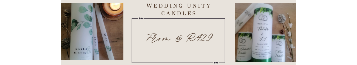 Personalised Wedding Unity sets