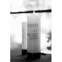 Personalised Wedding Unity Candle Set - 3pcs
