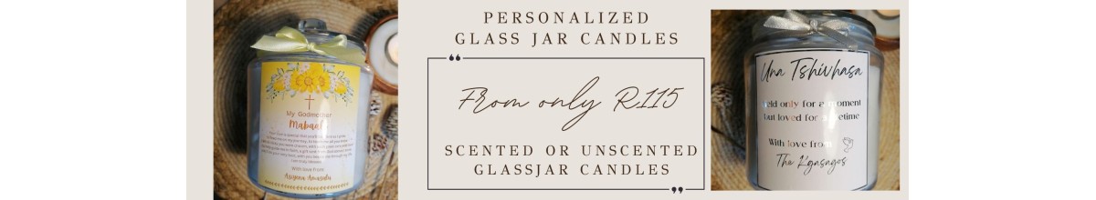 Glass jar candles 