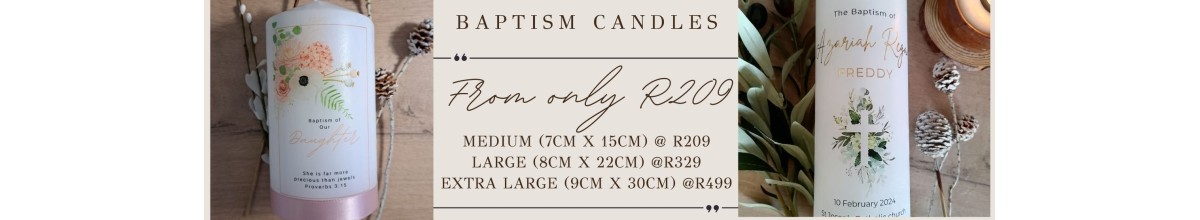 Baptism candle special