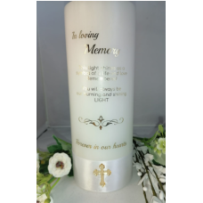 In loving memory memorial / sympathy candles