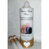 Personalised Wedding Unity Candle Set - 3pcs